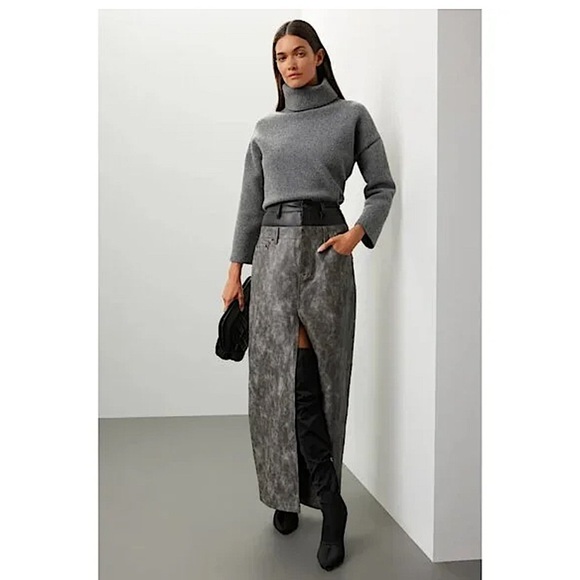 AFRM Easton Double Maxi Skirt 30 - Picture 1 of 14